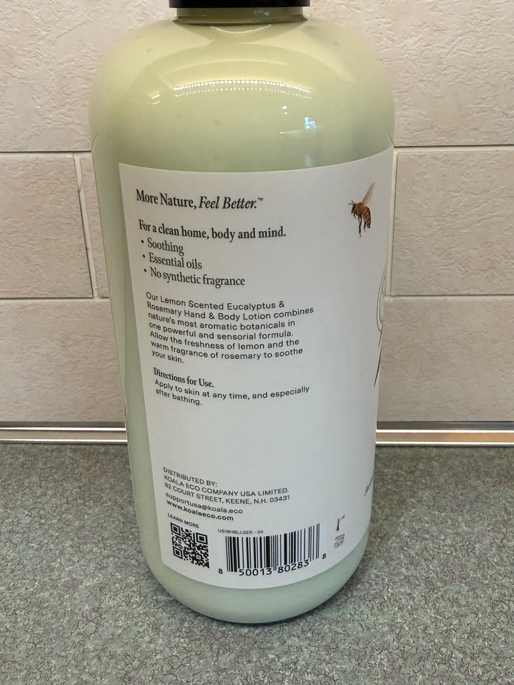 Koala Eco Hand & Body Lotion - Lemon Scented Eucalyptus & Rosemary Essential Oil